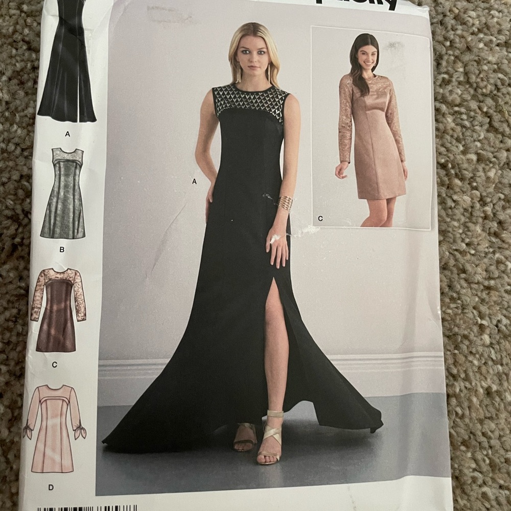 Simplicity Evening Gown 8257. Uncut